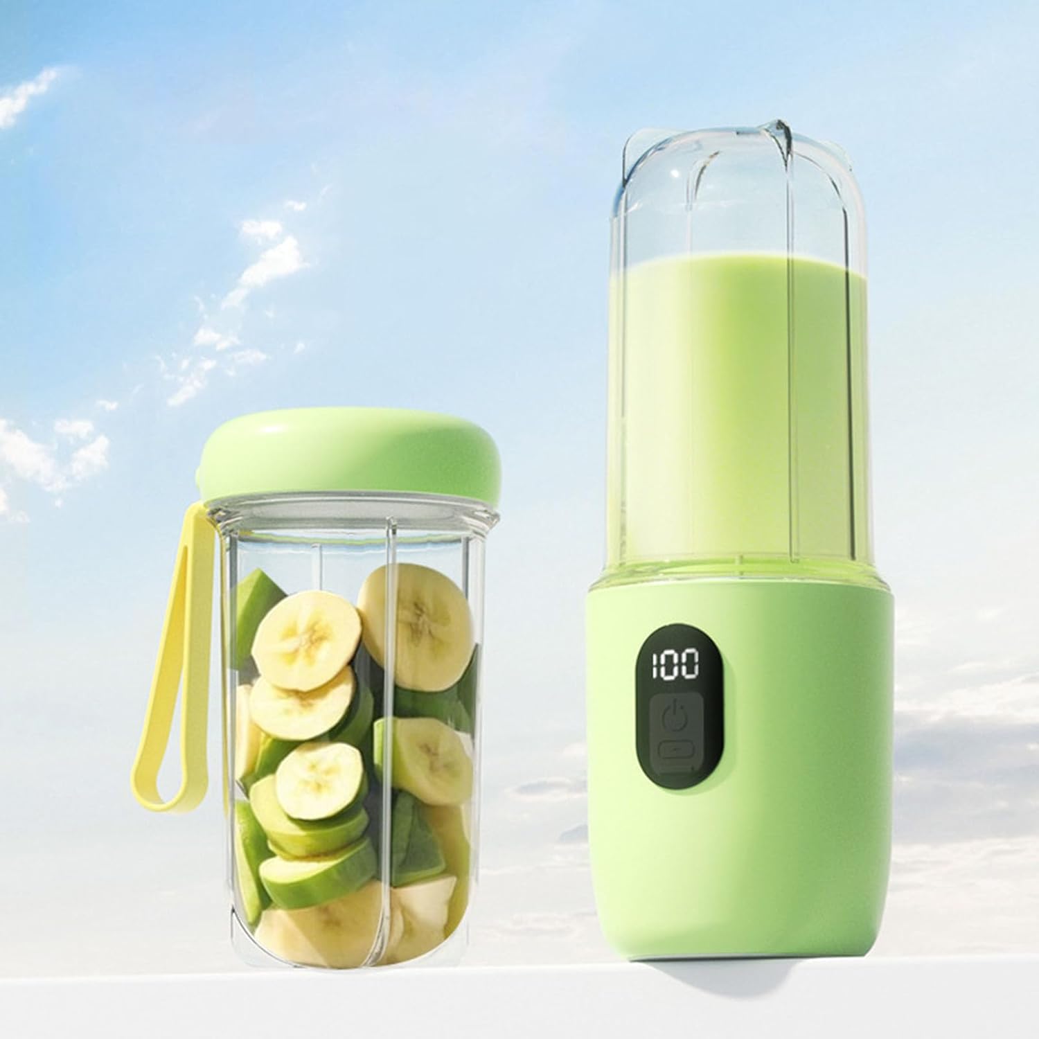 Portable USB Blender – 500ml Rechargeable Mini Juicer Bottle | Cordless Smoothie & Shake Maker with 1500mAh Battery