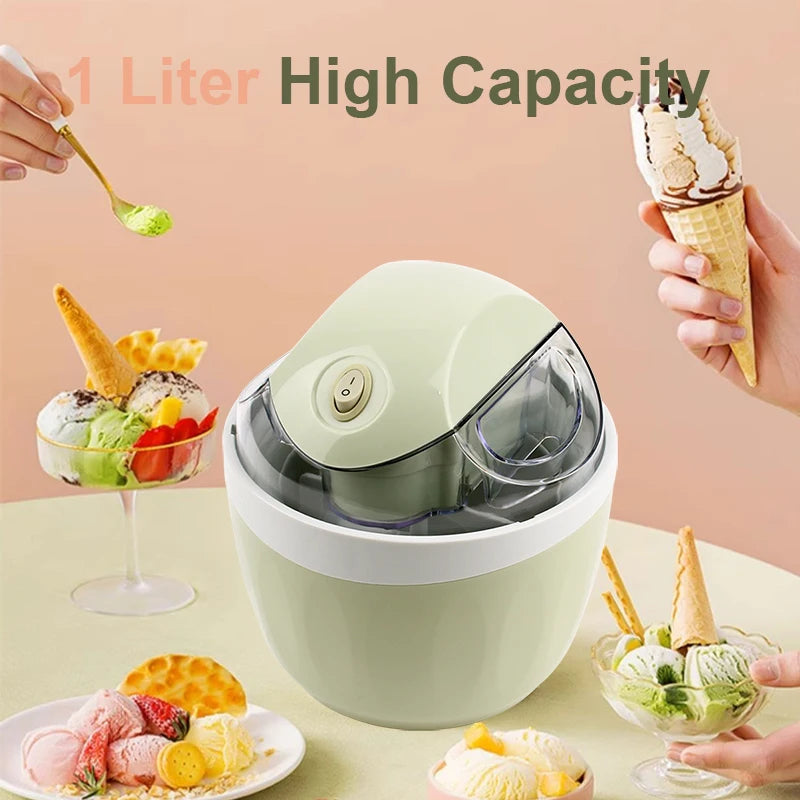 🇨🇦 1L Soft Serve Ice Cream Maker – Automatic Frozen Yogurt, Sorbet & Milkshake Machine