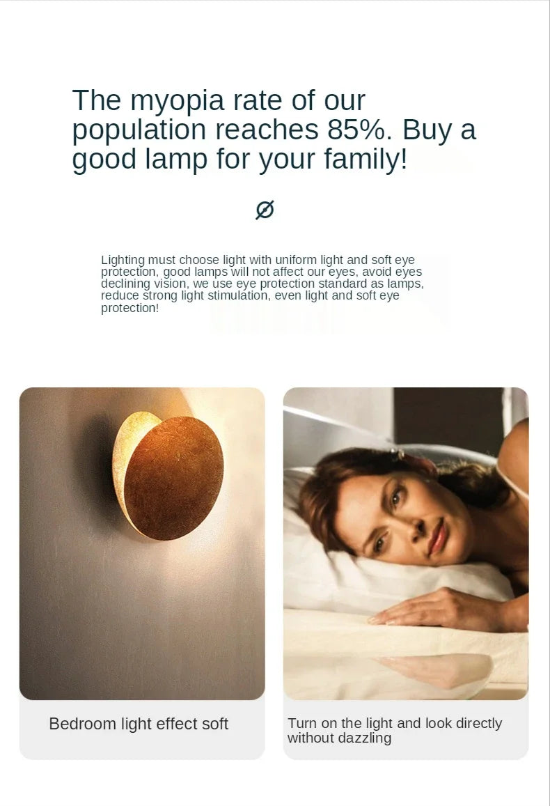 Wall Sconce - Modern Scandinavian Art in the shape of an eclipse