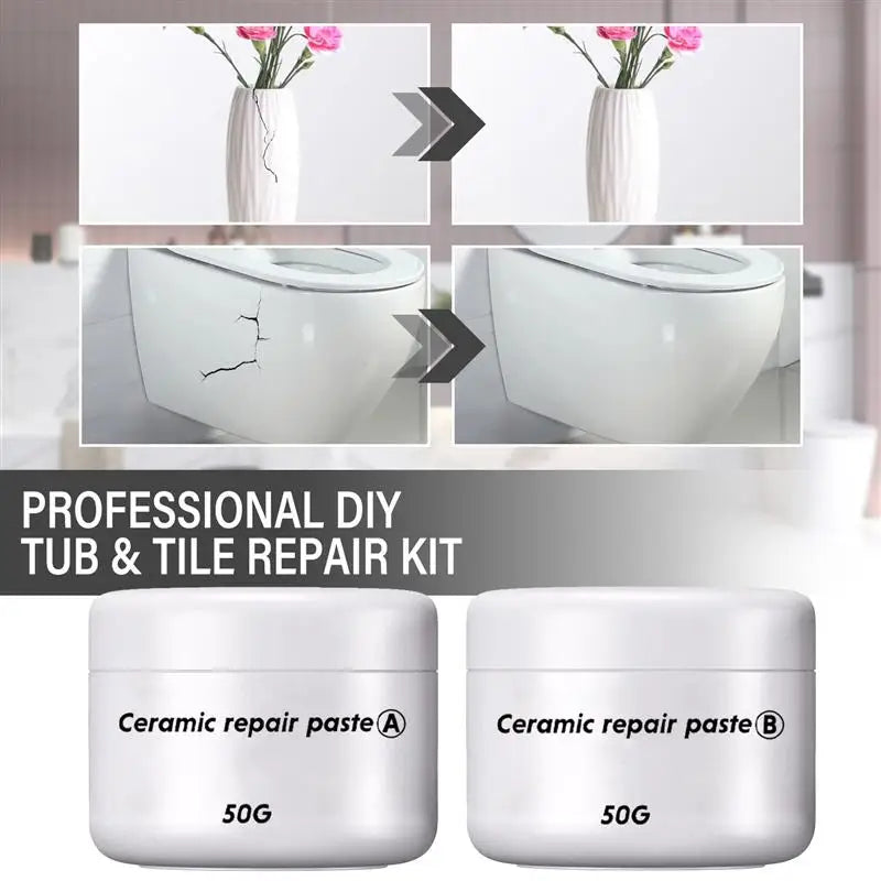 Effective ceramic repair paste Strong adhesive