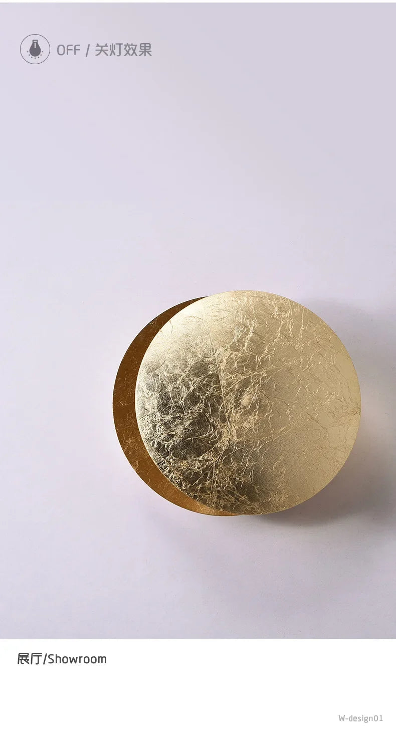 Wall Sconce - Modern Scandinavian Art in the shape of an eclipse