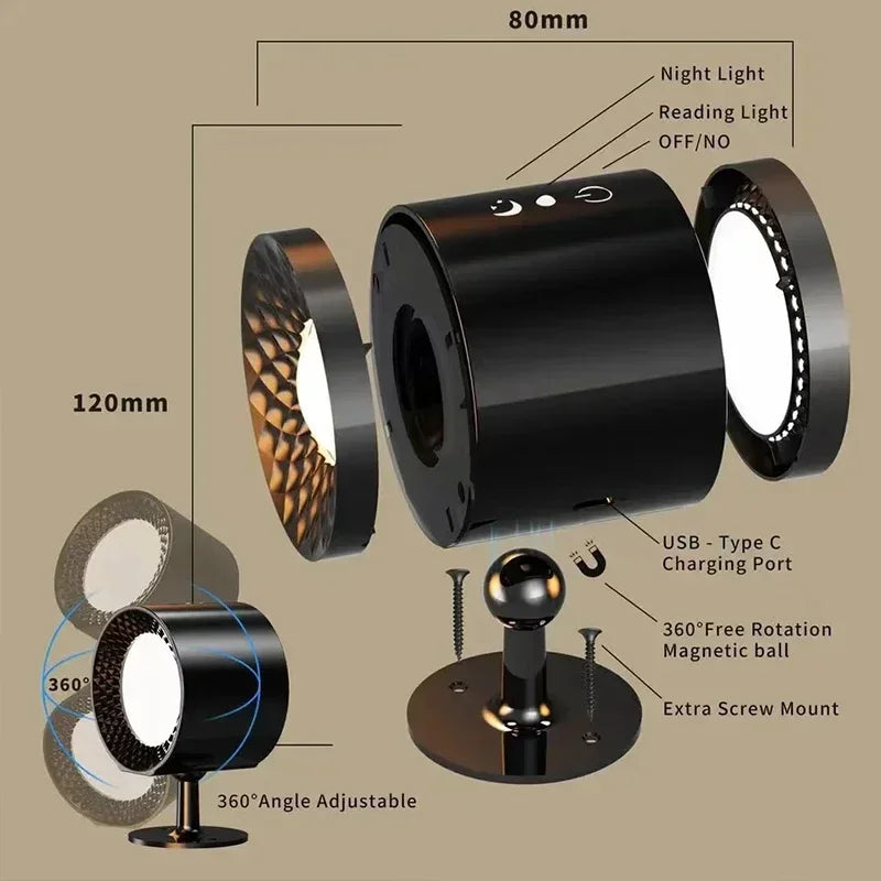 Modern Wireless 360° LED Lamp