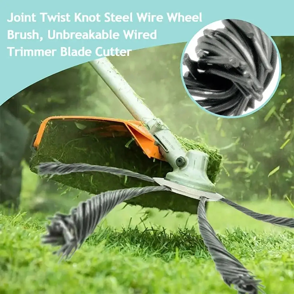 universal brush cutter head made of steel wire for brush cutters