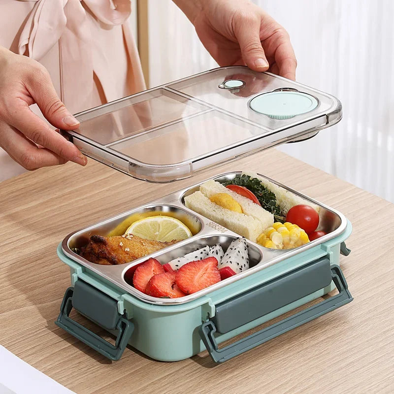 🍱  Bento Lunch Box –  Stainless Steel Leakproof & Compact with Tableware | 850ml