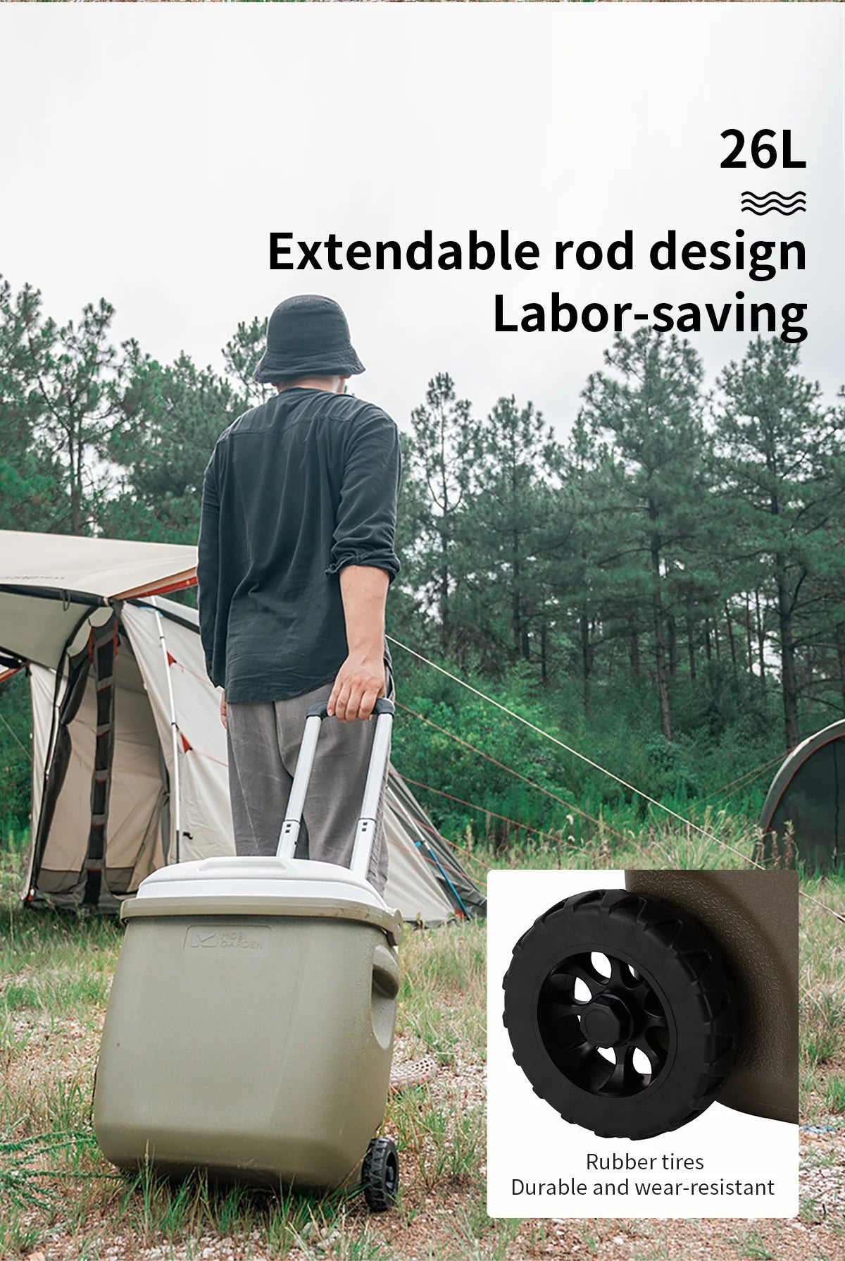 🧊 Camping Cooler Box – Heavy-Duty Portable Ice Chest for Outdoor Adventures