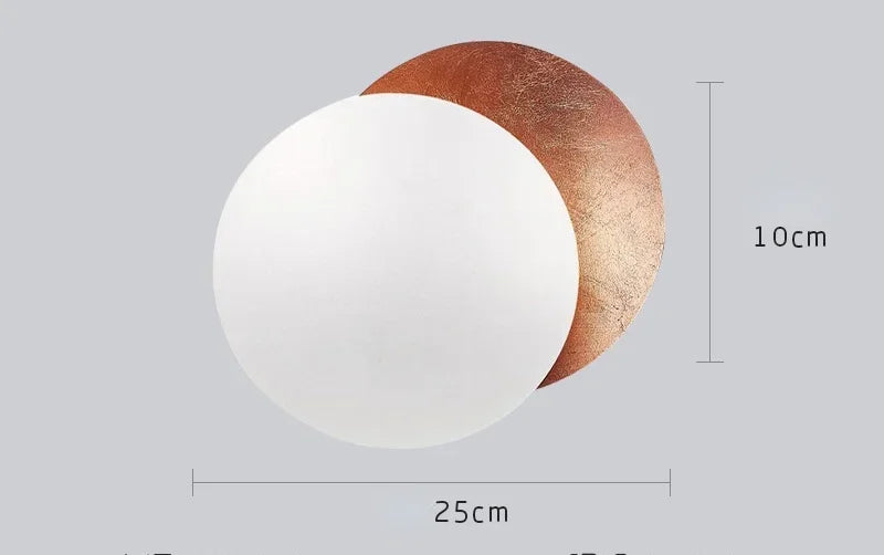 Wall Sconce - Modern Scandinavian Art in the shape of an eclipse