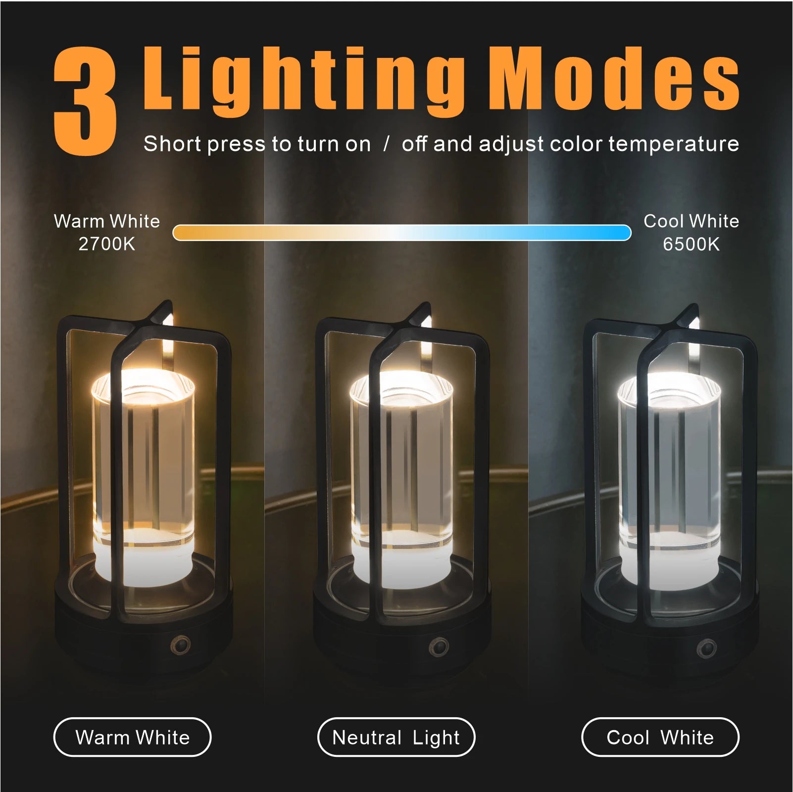 GGbingo Cordless Led Table Lamp Desk Lamps Outdoor Camping Atmosphere Light Restaurant Creative Beside Night Lights