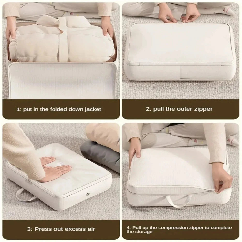 Compression storage bag