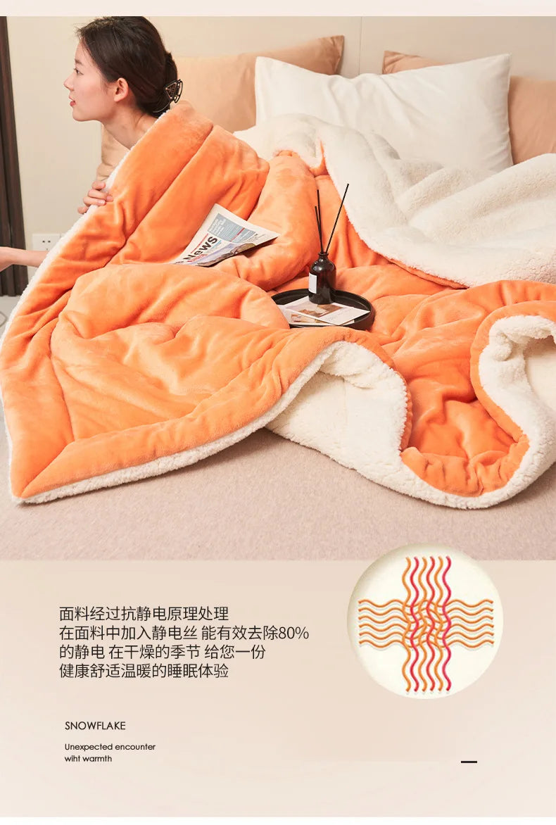 Warm and luxurious fleece blanket