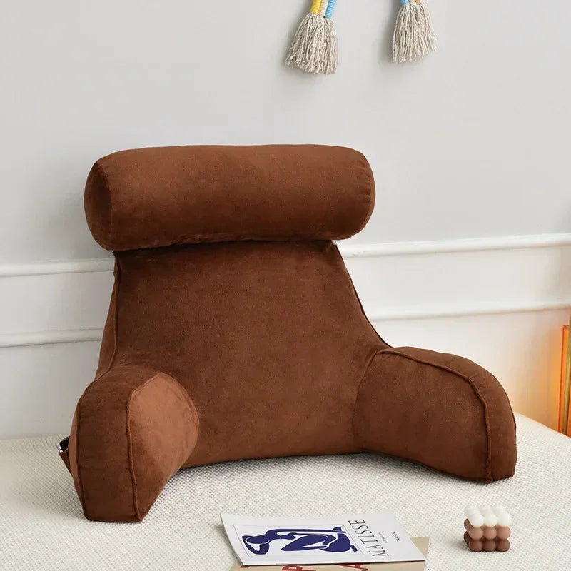 Backrest Pillow With Arms & Adjustable Headrest