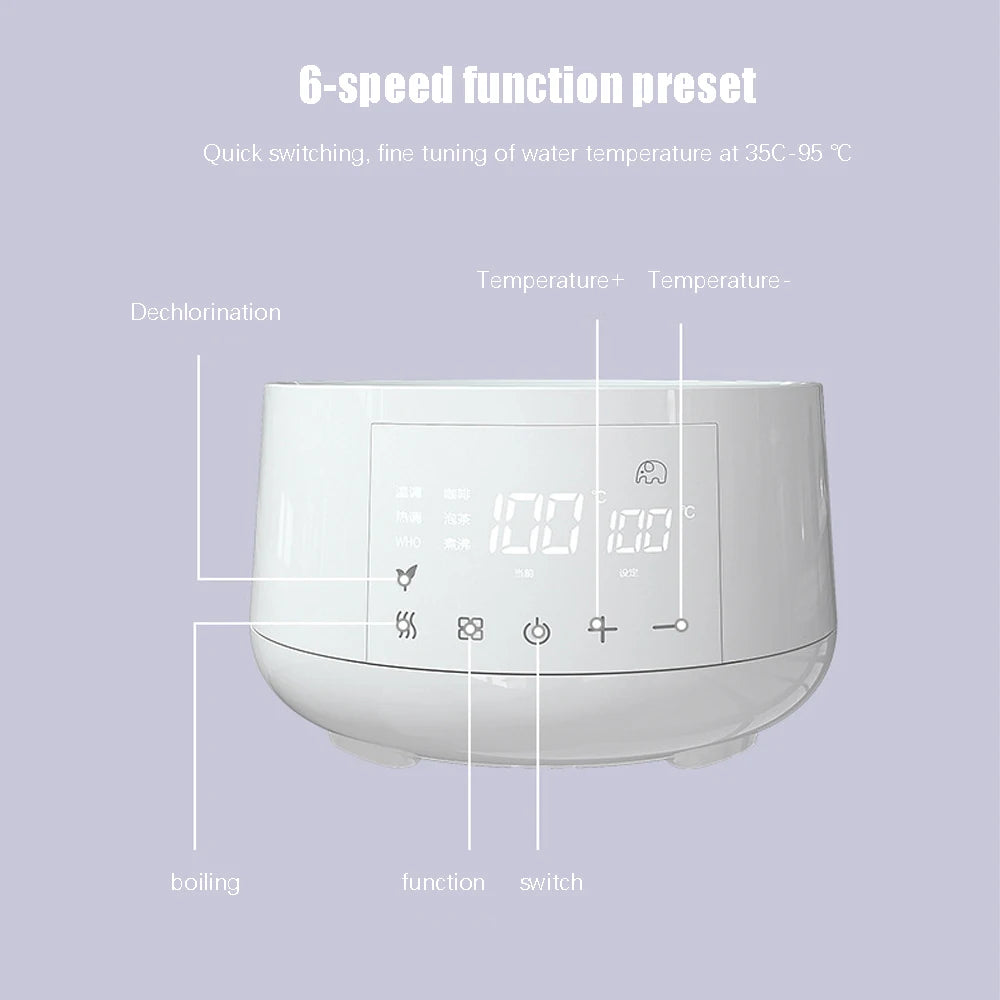 🍼 1.2L Smart Baby Kettle – 24H Thermostat Milk Warmer with Precise Temperature Control | 316L Stainless Steel
