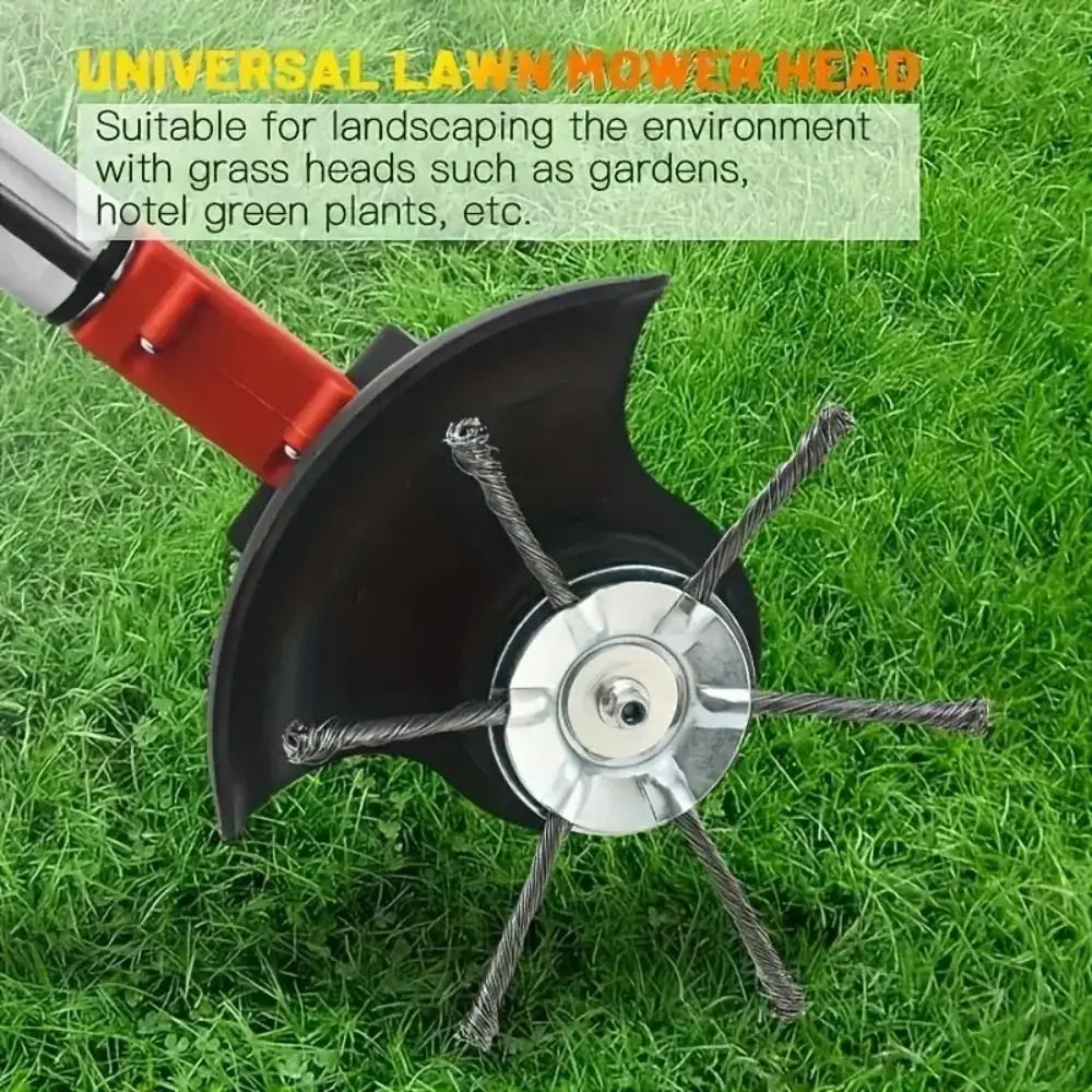 universal brush cutter head made of steel wire for brush cutters