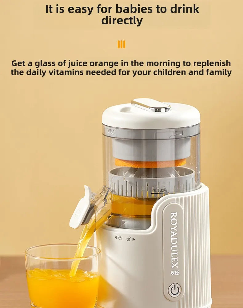 Extra-Large Orange Juicer – Whole Fruit Juice Extractor with Pulp Separation | Stainless Steel Vegetable Juicer for Home & Tea Shop