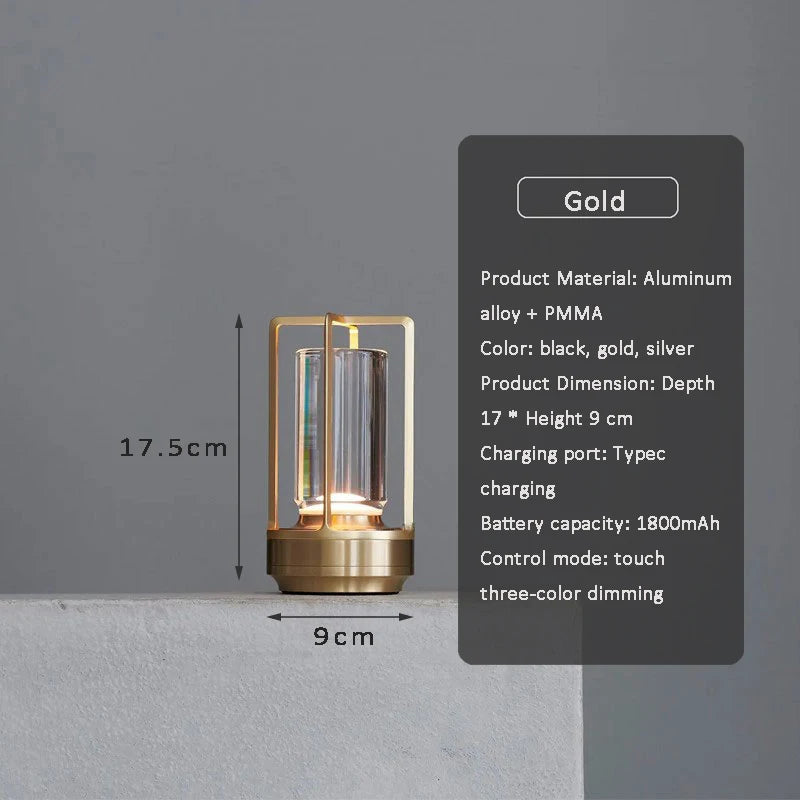 Soft Glow Waterproof Wireless Table Lamp