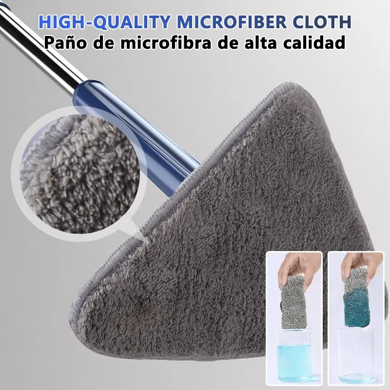 360° rotating triangular broom Powerful self-wringing