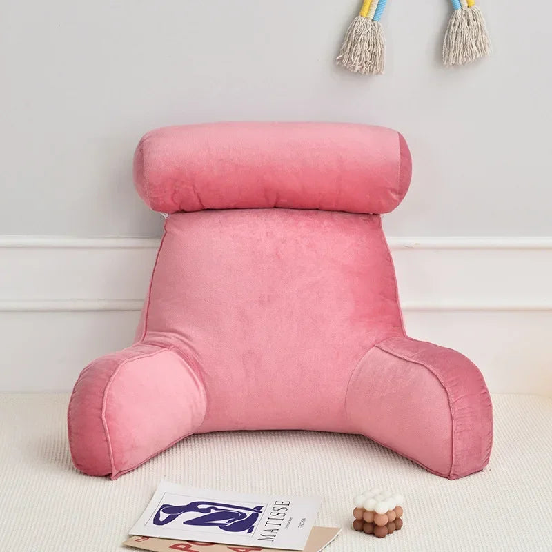 Backrest Pillow With Arms & Adjustable Headrest