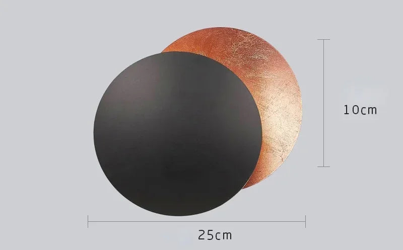 Wall Sconce - Modern Scandinavian Art in the shape of an eclipse