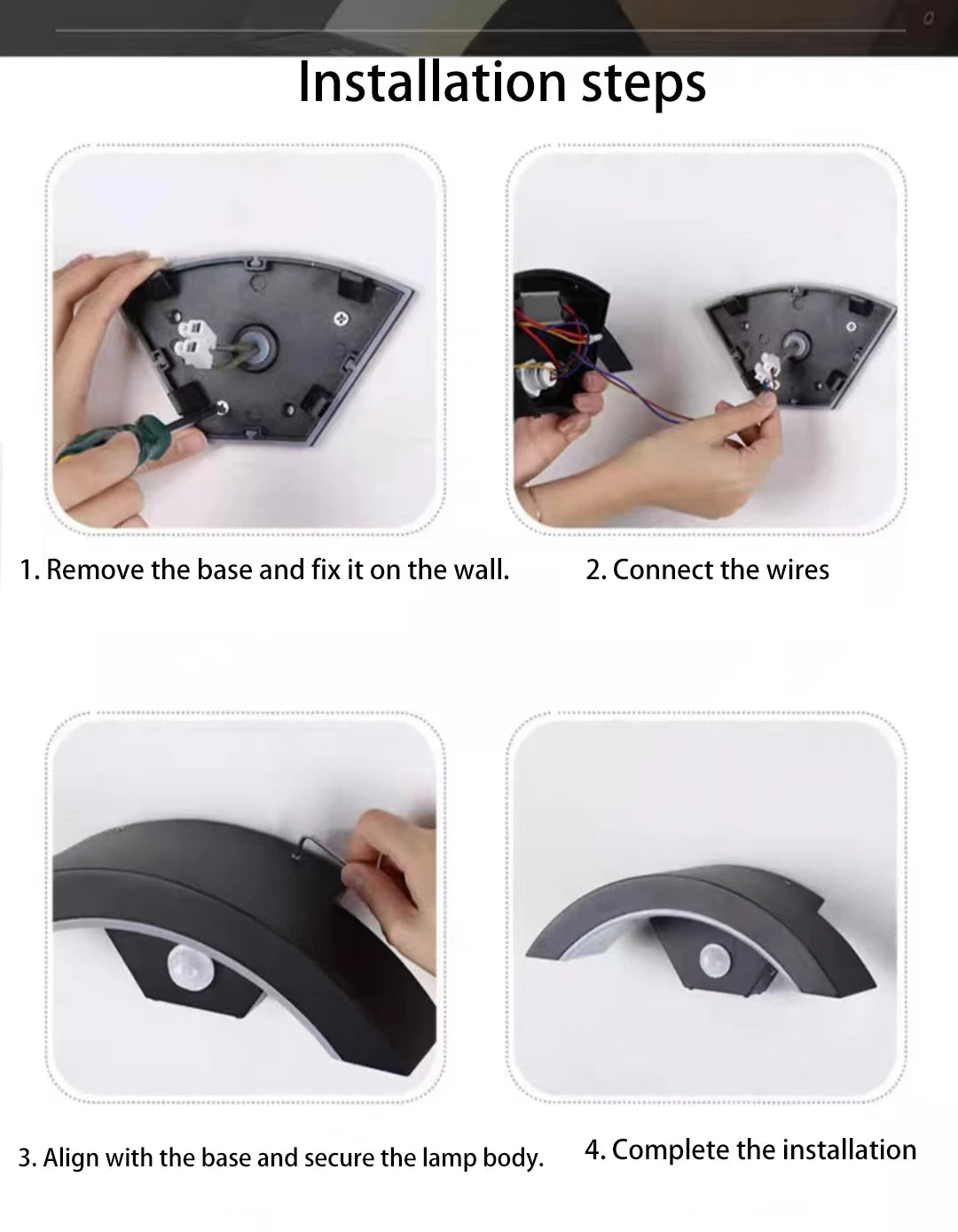 Motion Sensor Outdoor Wall Light
