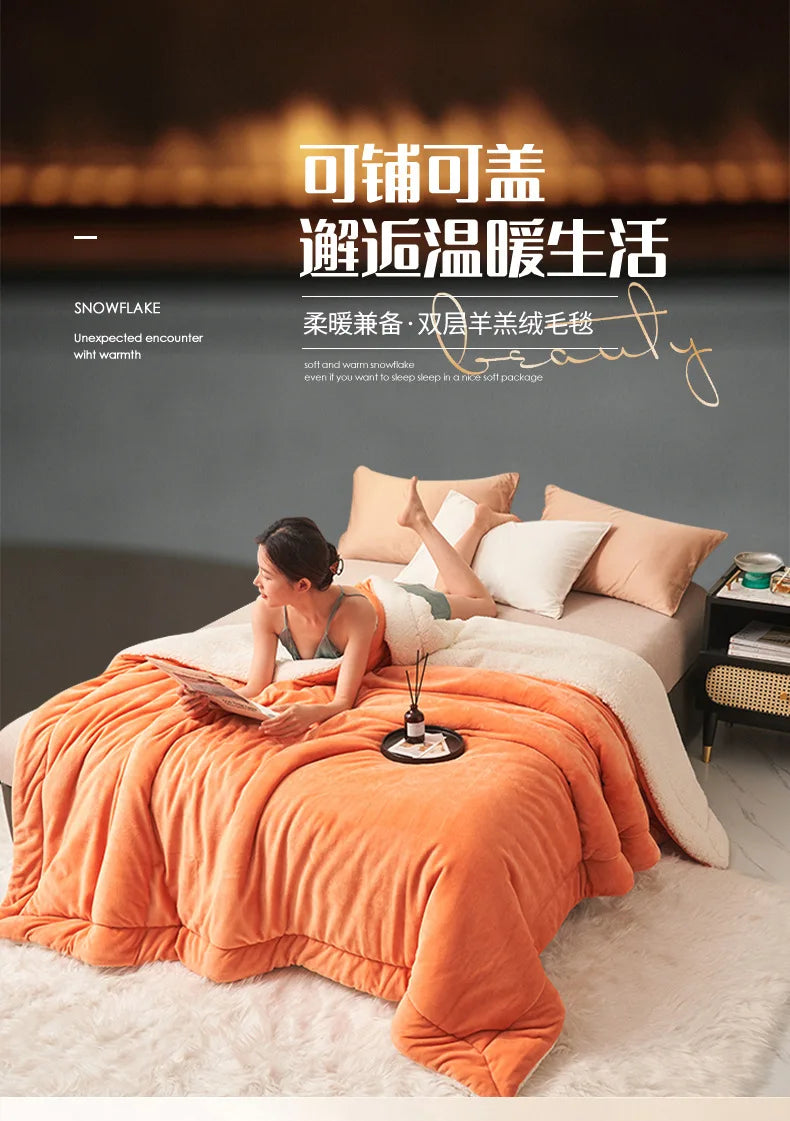 Warm and luxurious fleece blanket