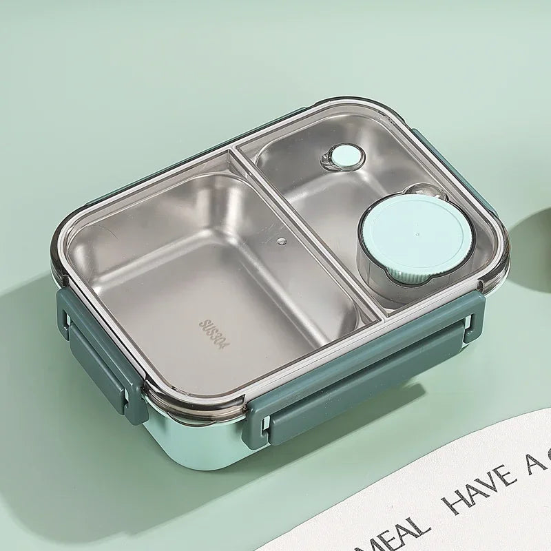 🍱  Bento Lunch Box –  Stainless Steel Leakproof & Compact with Tableware | 850ml