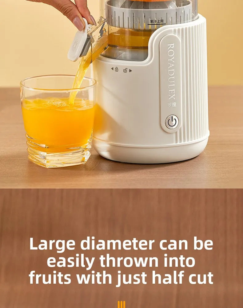 Extra-Large Orange Juicer – Whole Fruit Juice Extractor with Pulp Separation | Stainless Steel Vegetable Juicer for Home & Tea Shop