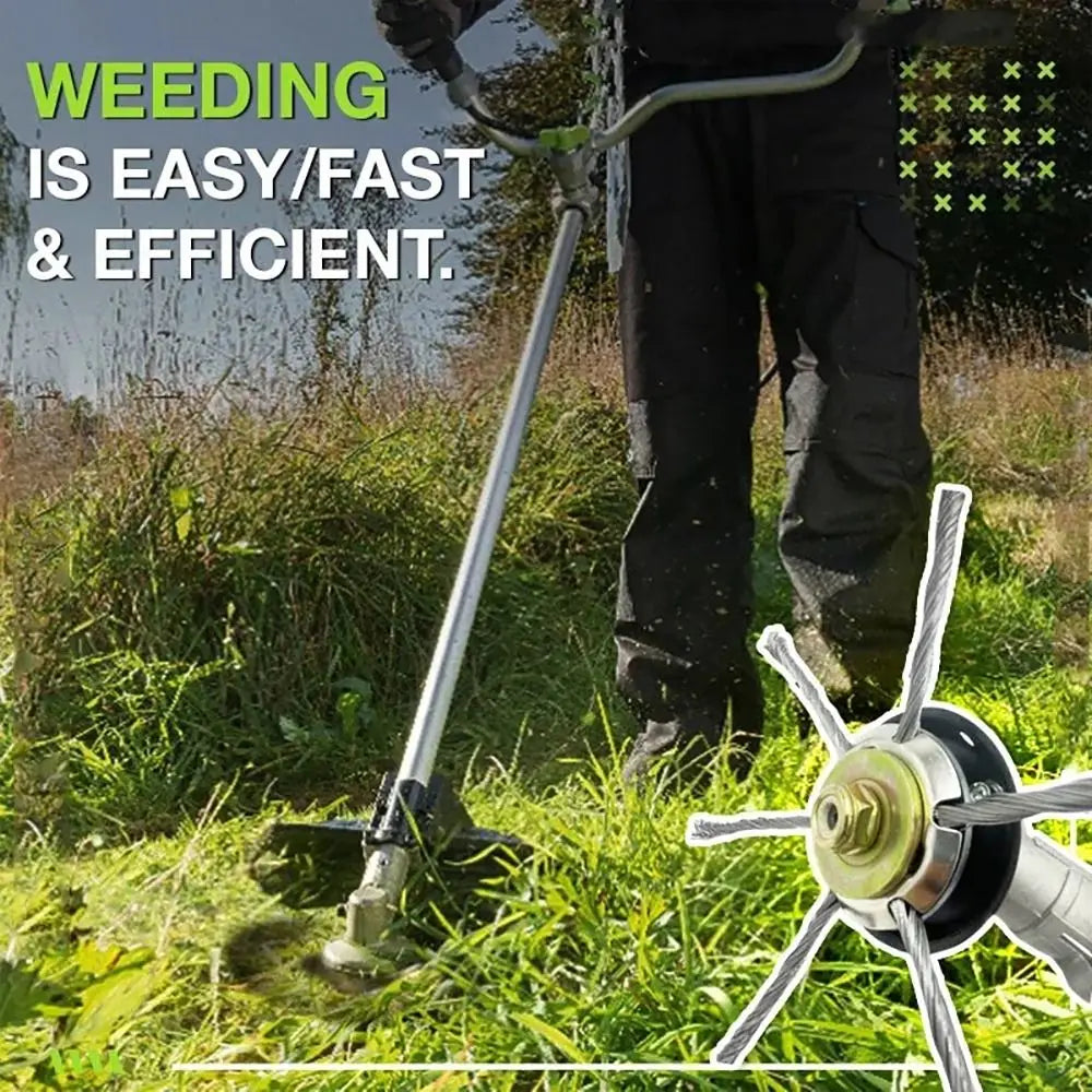 universal brush cutter head made of steel wire for brush cutters