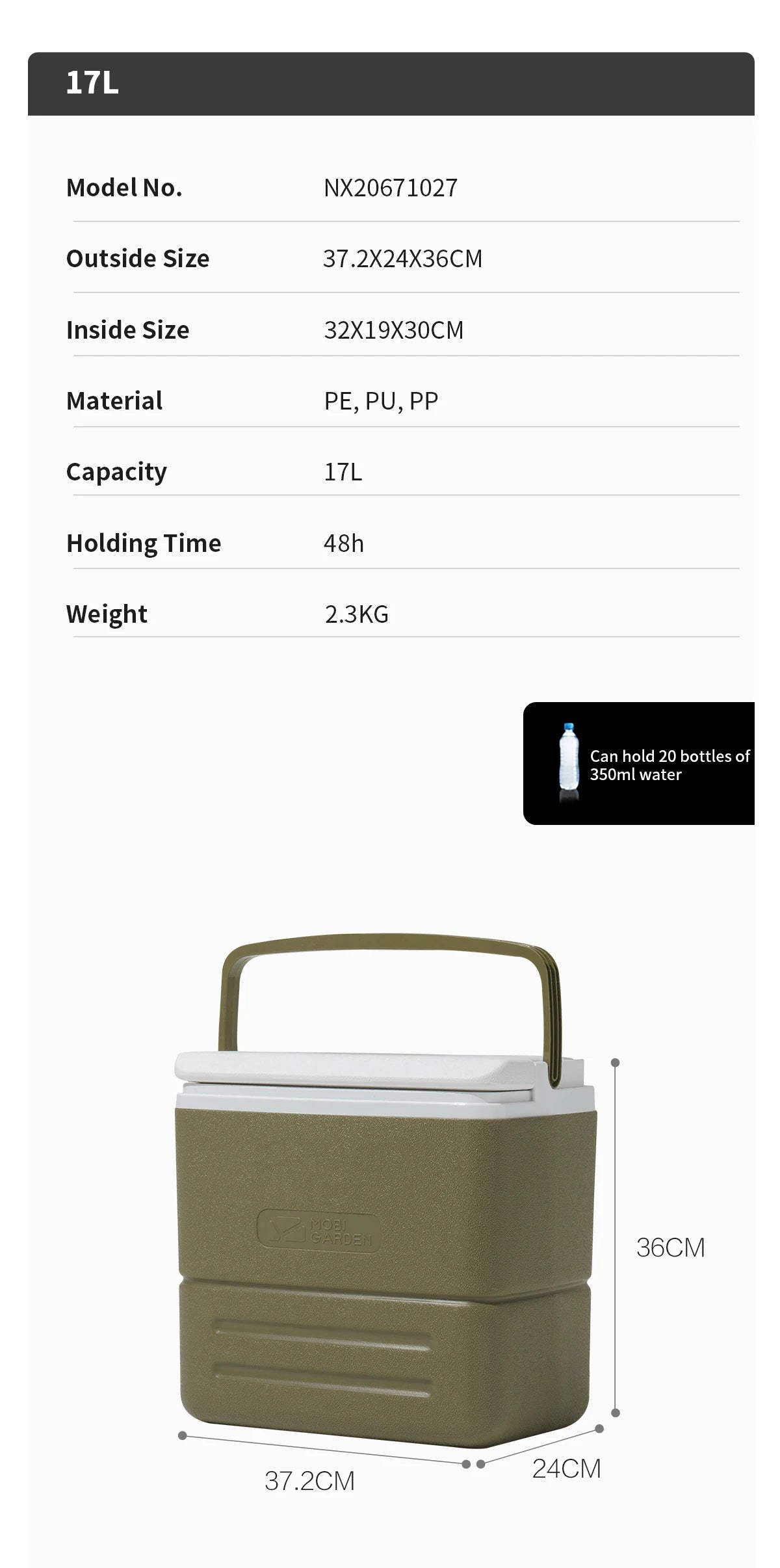 🧊 Camping Cooler Box – Heavy-Duty Portable Ice Chest for Outdoor Adventures