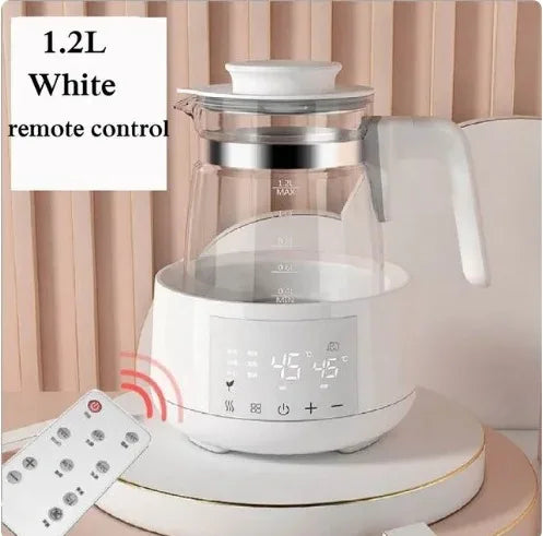 🍼 1.2L Smart Baby Kettle – 24H Thermostat Milk Warmer with Precise Temperature Control | 316L Stainless Steel