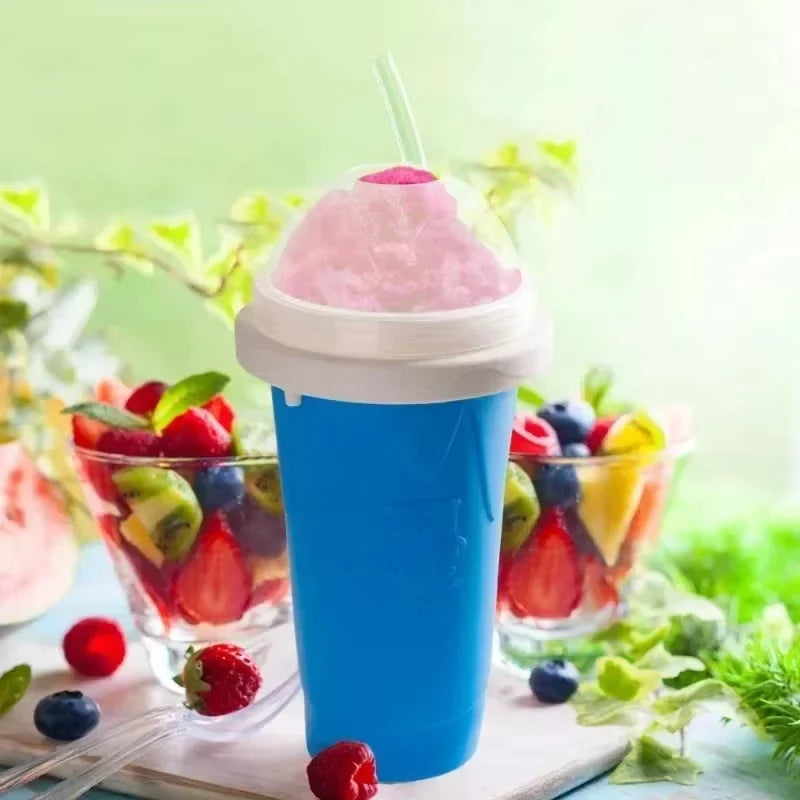 🍧 Quick-Freeze Slushy Maker Cup – 350ml DIY Smoothie & Milkshake Squeeze Cup | BPA-Free Silicone | Fun Summer Gift for Kids & Teens 🇨🇦