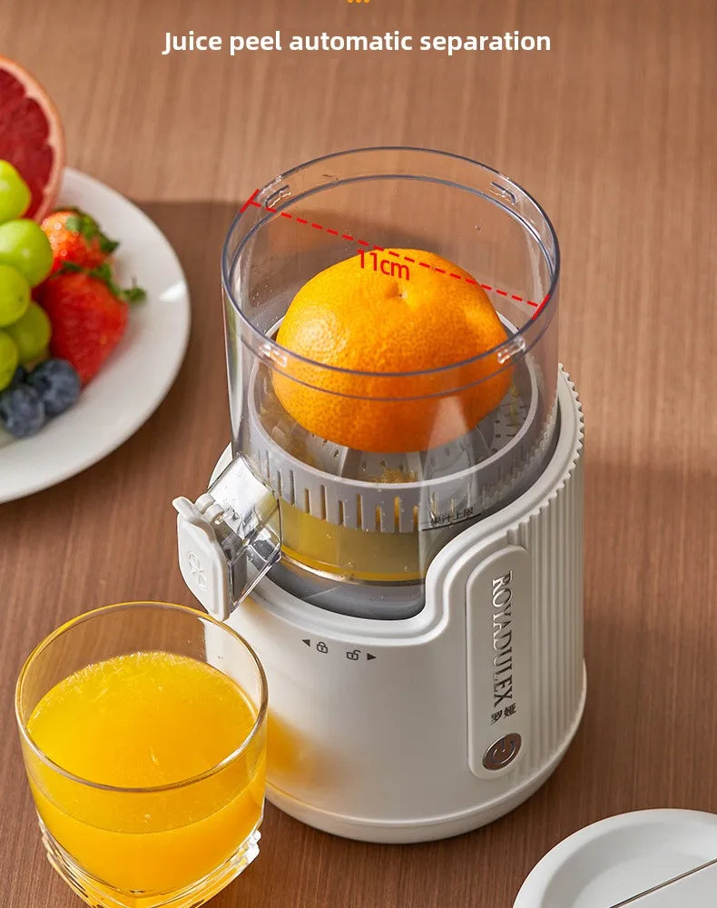 Extra-Large Orange Juicer – Whole Fruit Juice Extractor with Pulp Separation | Stainless Steel Vegetable Juicer for Home & Tea Shop