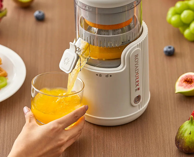 Extra-Large Orange Juicer – Whole Fruit Juice Extractor with Pulp Separation | Stainless Steel Vegetable Juicer for Home & Tea Shop