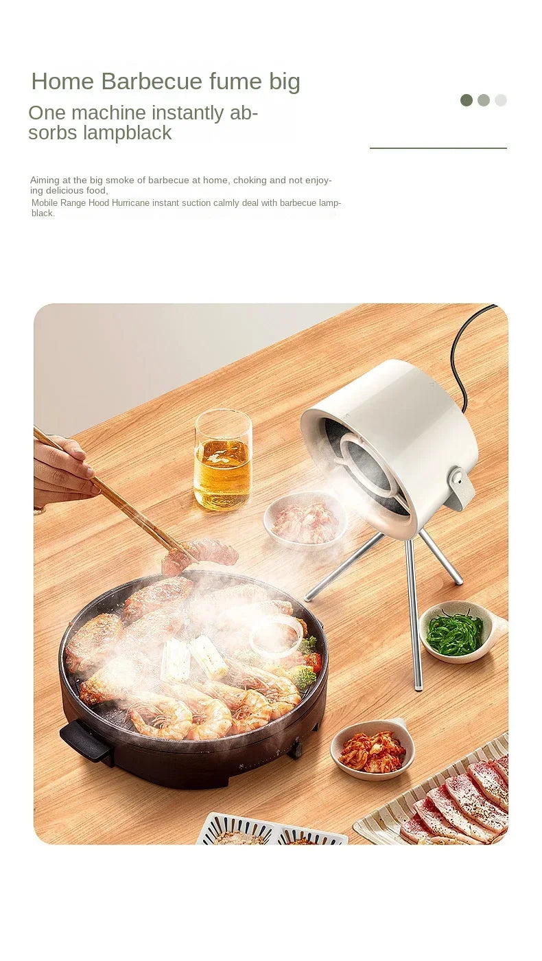 Portable Mini Kitchen Hood – Compact Exhaust Fan for Barbecue & Cooking Fumes