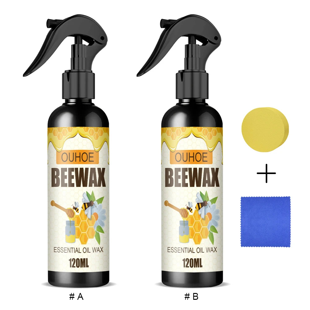 Beeswax spray Stain remover and protection for shine