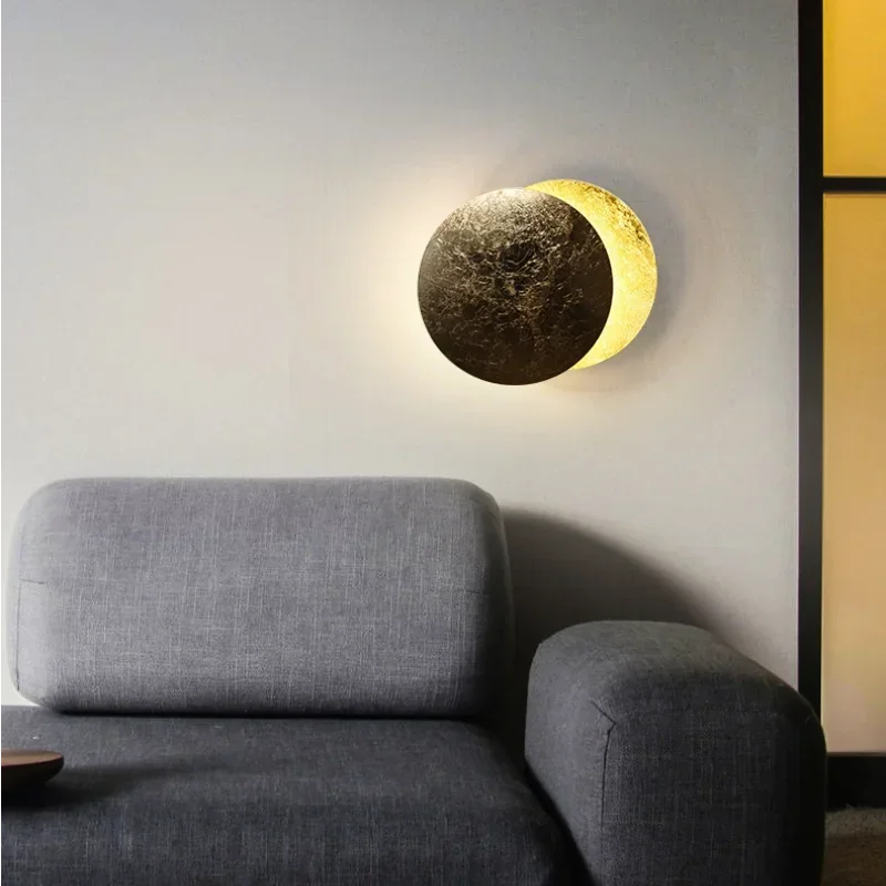 Wall Sconce - Modern Scandinavian Art in the shape of an eclipse