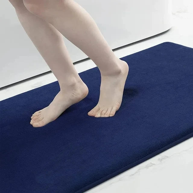 Bathroom Mat Non-slip Bathtub Basin Side Floor Carpet Memory Foam Super Absorbent Shower Room Mats Soft Bath Rug Bathroom Decor