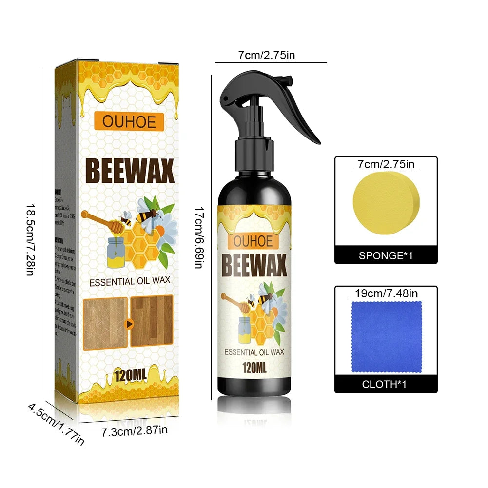 Beeswax spray Stain remover and protection for shine