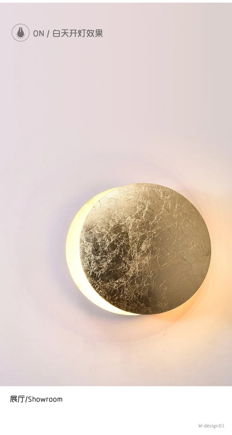 Wall Sconce - Modern Scandinavian Art in the shape of an eclipse