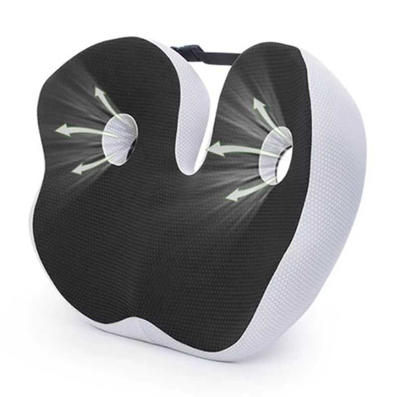 Adjustable Memory Foam Sit Bone Relief Seat Cushion