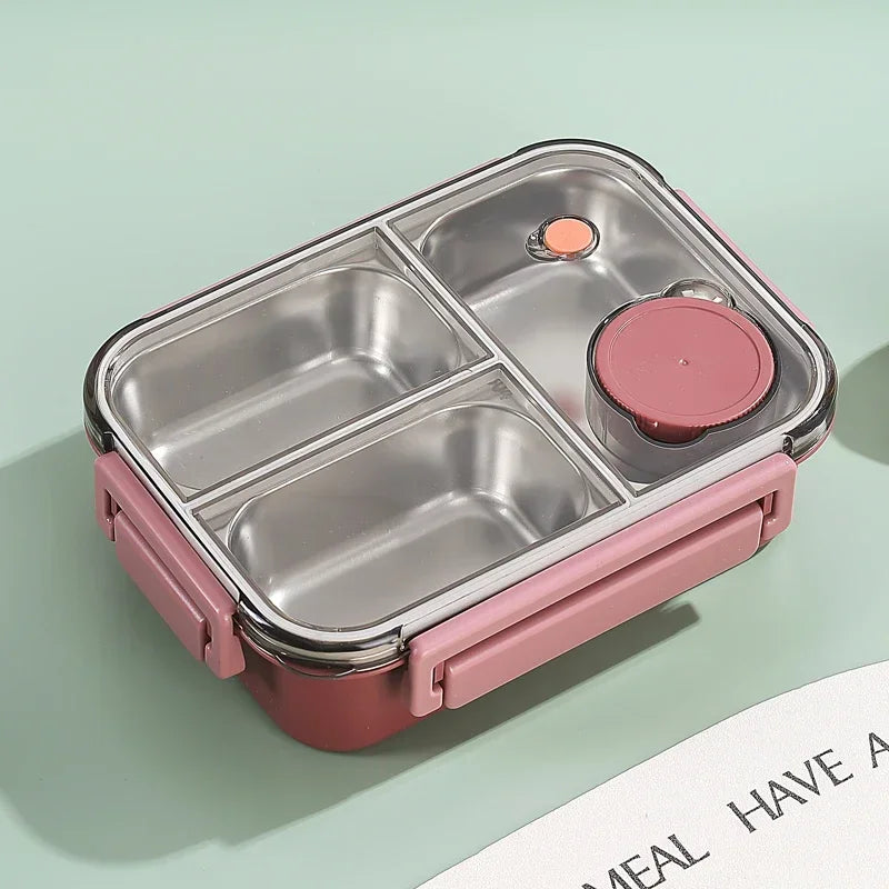 🍱  Bento Lunch Box –  Stainless Steel Leakproof & Compact with Tableware | 850ml