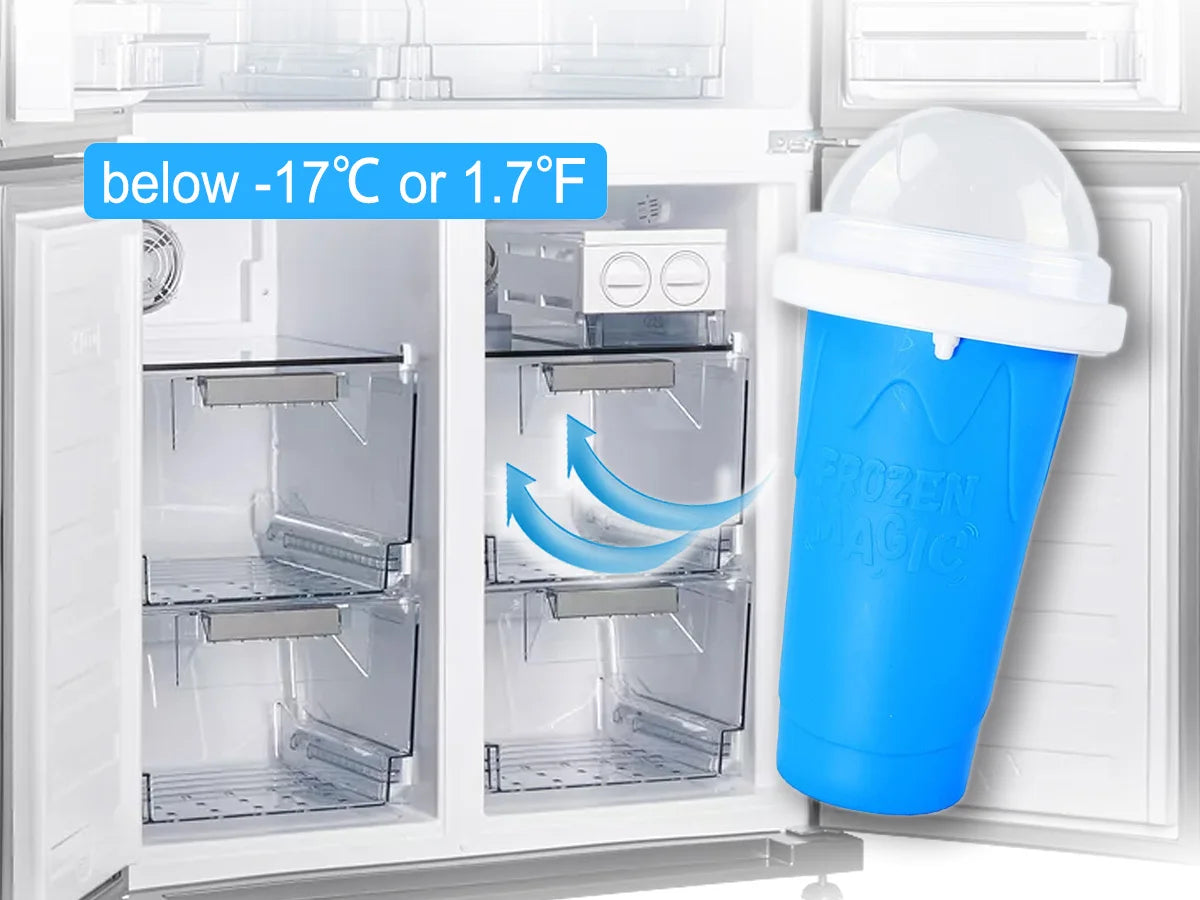 🍧 Quick-Freeze Slushy Maker Cup – 350ml DIY Smoothie & Milkshake Squeeze Cup | BPA-Free Silicone | Fun Summer Gift for Kids & Teens 🇨🇦