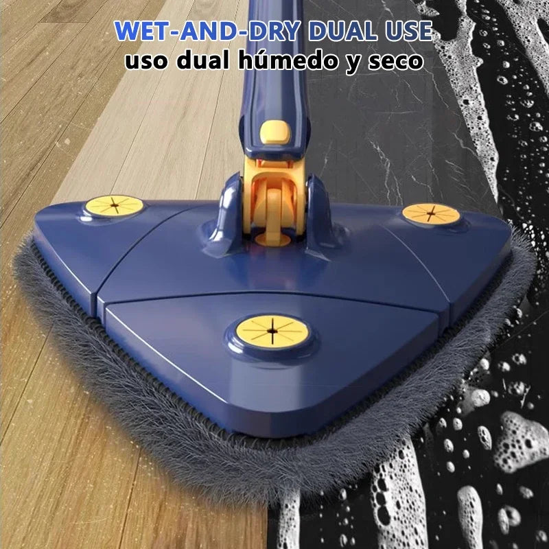 360° rotating triangular broom Powerful self-wringing