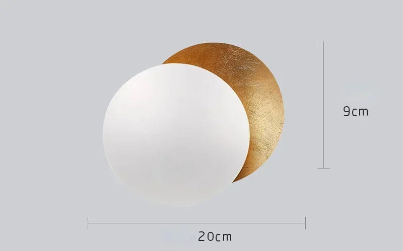 Wall Sconce - Modern Scandinavian Art in the shape of an eclipse