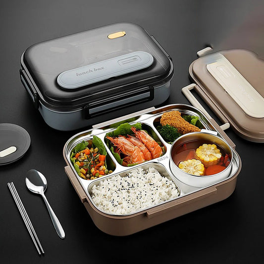 🥗 Stainless Steel Leak-Proof Lunch Box – 2800ML
