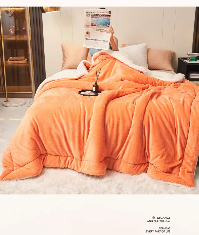 Warm and luxurious fleece blanket