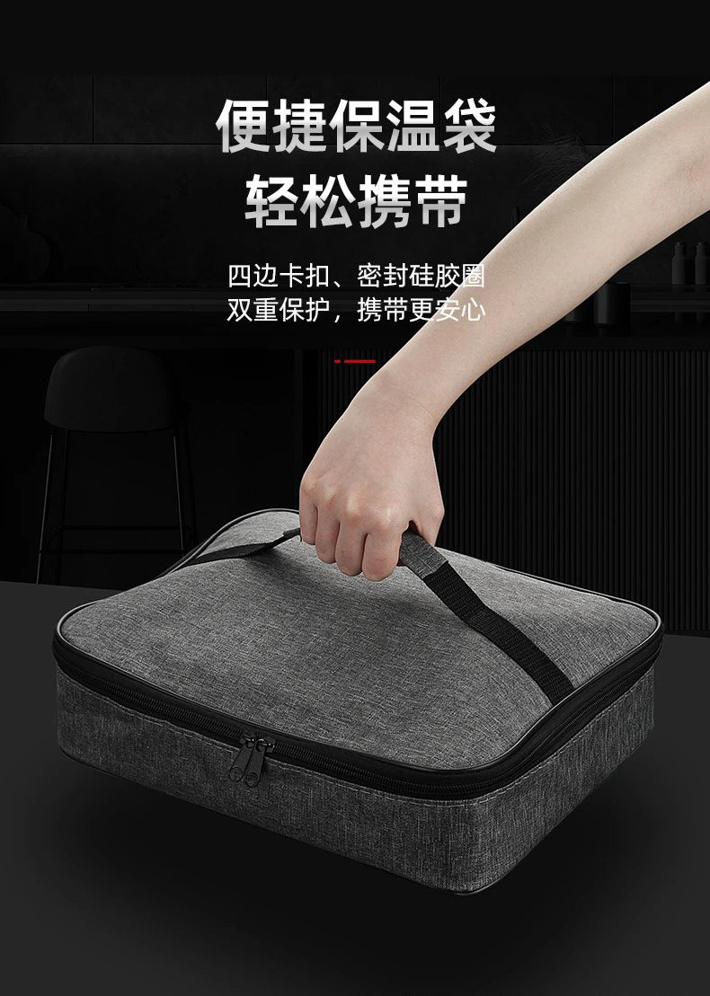 🥗 Stainless Steel Leak-Proof Lunch Box – 2800ML