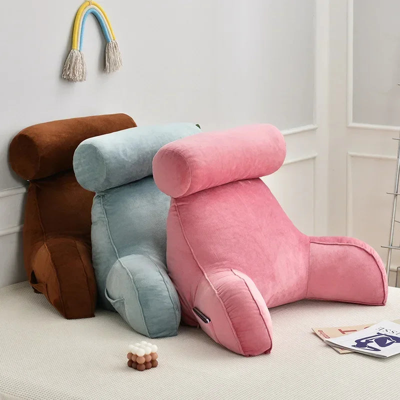 Backrest Pillow With Arms & Adjustable Headrest
