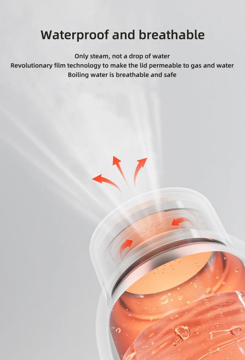 600ml Smart Travel Kettle – Portable Electric Heating Cup with Digital Display | Adjustable Temperature & 316 Stainless Steel | Fast Boil in 4–6 Min