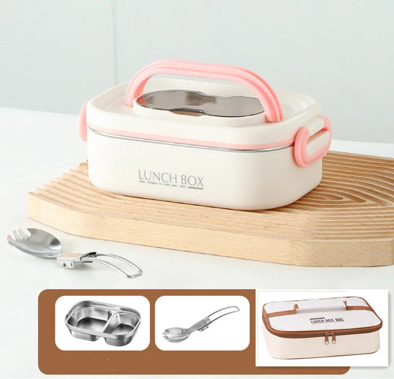 🍱 1500ml Double-Layer Thermal Lunch Box – Leak-Proof & Insulated for Hot Meals Anywhere!