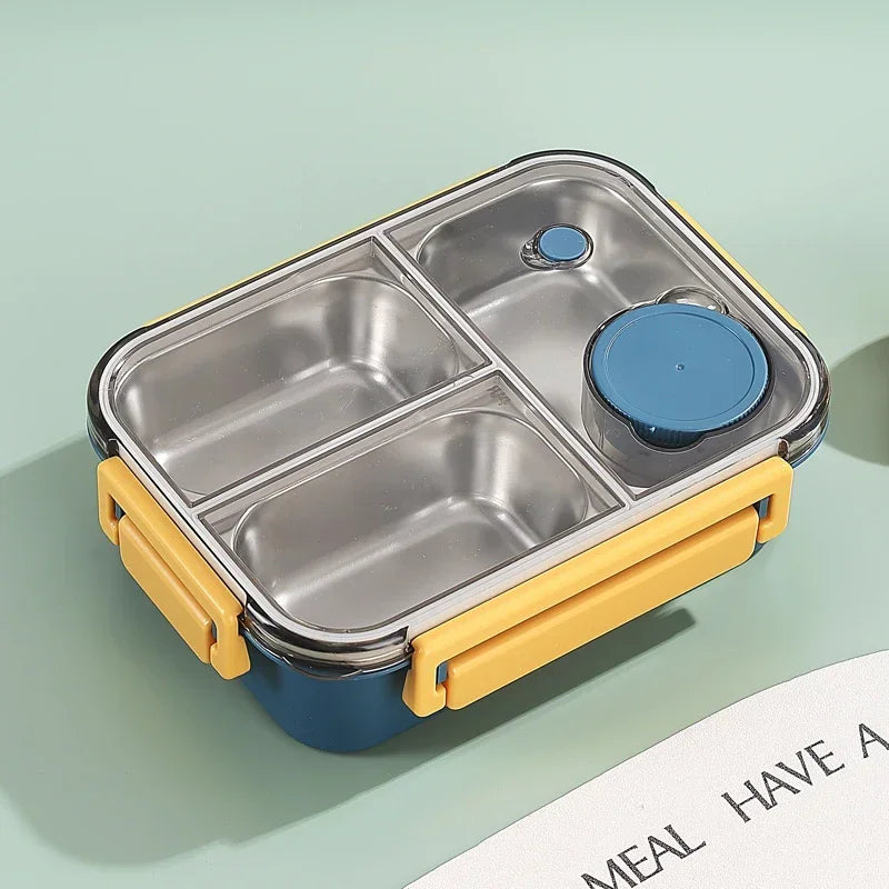 🍱  Bento Lunch Box –  Stainless Steel Leakproof & Compact with Tableware | 850ml