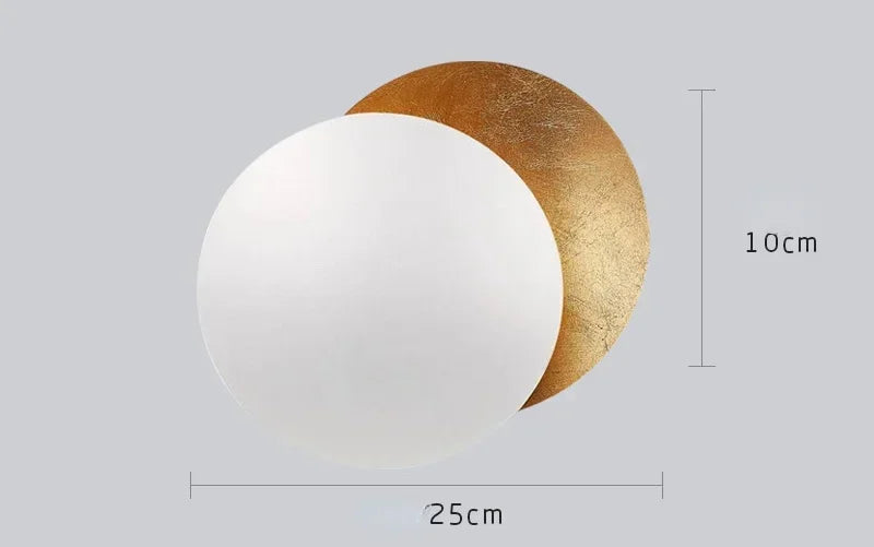 Wall Sconce - Modern Scandinavian Art in the shape of an eclipse